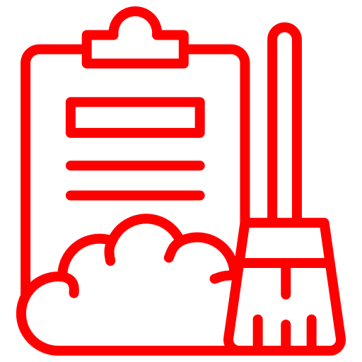 data cleanup icon