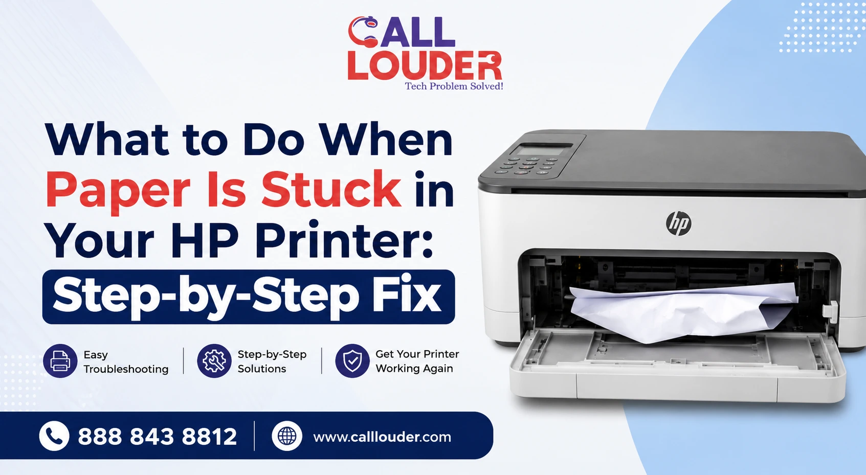 HP printer paper jam troubleshooting and removal steps