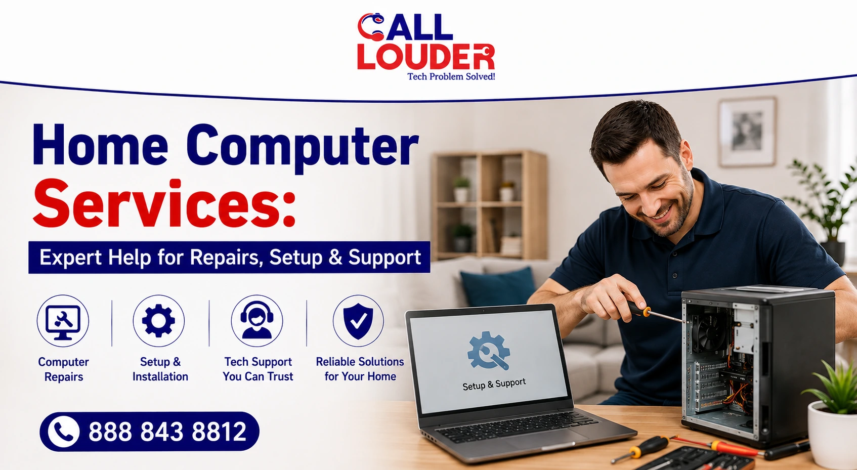Home computer repair and technical support services