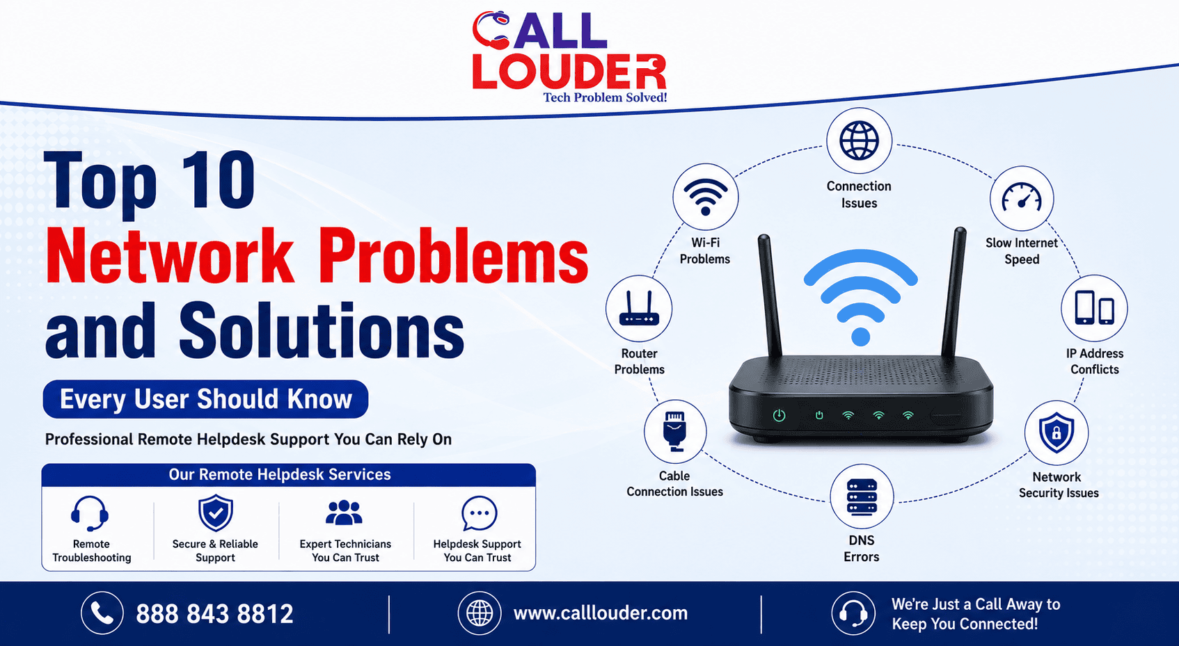 Top 10 network problems and solutions for common connectivity issues
