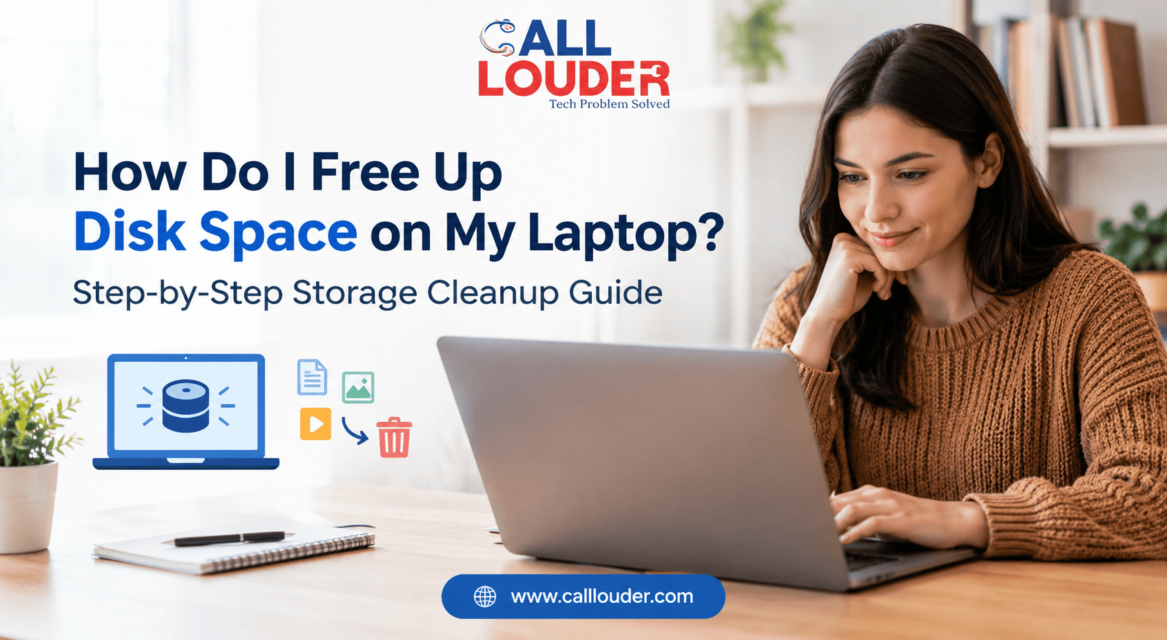 How do I free up disk space on my laptop with a step-by-step storage cleanup guide.