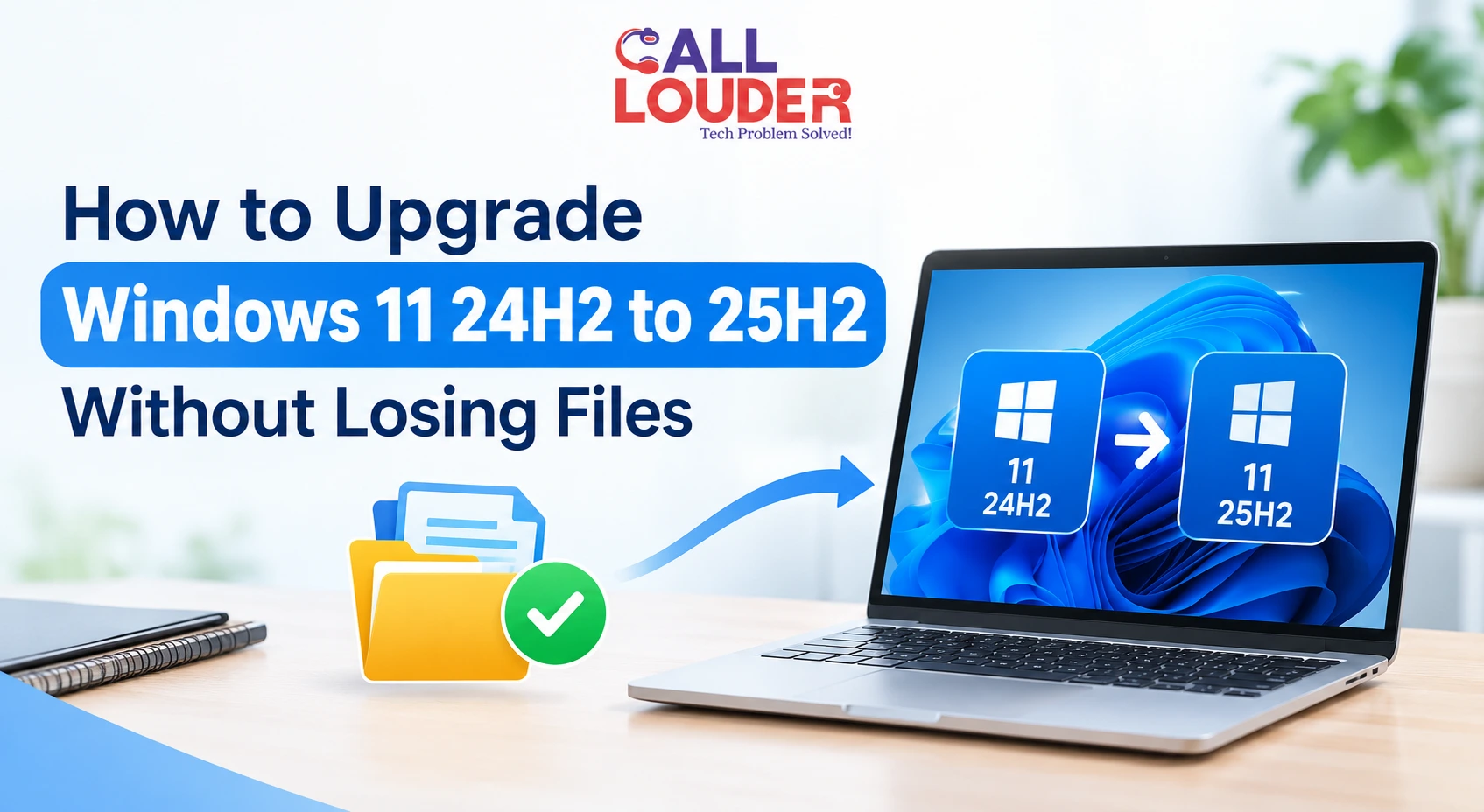 How to upgrade Windows 11 24H2 to 25H2 without losing files – Call Louder Windows upgrade guide